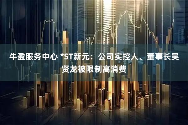 牛盈服务中心 *ST新元：公司实控人、董事长吴贤龙被限制高消费
