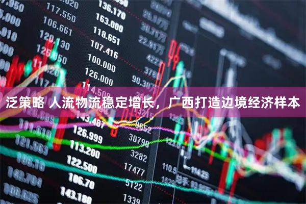 泛策略 人流物流稳定增长，广西打造边境经济样本